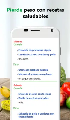 Dieta sana para adelgazar android App screenshot 0